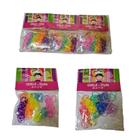 360 Elásticos De Cabelo Silicone Xuxinha Colorida Infantil