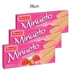 36un Biscoito Wafer Minueto Morango 73g - Parati (91024)