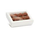 3Kits 10 Caixas Brancas para 12 Doces Gourmet com Divisoria para Bombons Brigadeiro Docinhos Trufas