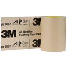 3M All Weather Flashing Tape 8067, 6 em x 75 pés, 1 rolo, revestimento split apoiado adesivo, previne a intrusão de umidade, portas de vedação impermeável, janelas, aberturas na construção de molduras de madeira