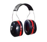 3M H10A Peltor Optime 105 Sobre a cabeça earmuff, protetores de ouvido, proteção auditiva, NRR 30 dB, Preto, Vermelho