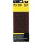 3M Hand Sanding Metal Finishing Pad, 4.375 em por 11 in, Maroon, Medium (7414NA)