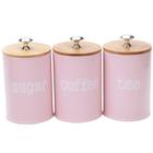 3Pcs/Set Kitchen Metal Spice Spice Tempering Recipiente Salt Sugar Pepper Container Jar Potes de Açúcar & Creme