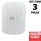 3un Campainha Cigarra Bivolt Com Placa Blanc Mais FAME