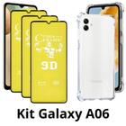 3UN Película Fosca + Capa Transparente para Samsung Galaxy A06