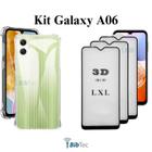 3UN Películas 3D de Vidro + 1UN Capa Anti Impacto para Samsung Galaxy A06