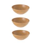 3un Tigela bowl 700ml salada petiscos Marrom Claro - Evo