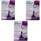 3X Absorvente Descartavel Para Seios - 24Un - Philips Avent