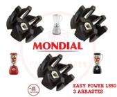 3x Arraste Acoplamento do Copo Liquidificador Mondial Easy Power L-550 Original