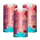 3x Body Protein 100% Proteina Frutas Vermelhas 600g - Equaliv