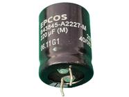 3x Capacitor Eletrolitico 220uf/200v Snap-in 85 22x30mm - Epcos