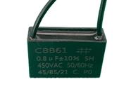 3x Capacitor Partida 0,8uf/450v Fio 36x12x23mm Cbb61