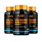 3x Colágeno + Vitamina C (120 cápsulas) - AGE - (120 cápsulas) - AGE