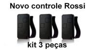 3x Controle Remoto Portão Eletrônico Rossi Original