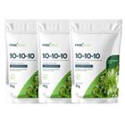 3X Fertilizante Mineral Misto NPK 10-10-10 (1Kg) MAXGREEN