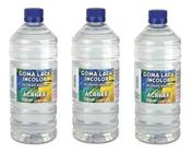 3x Goma Laca Incolor Acrilex 500ml