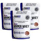 3x Hyper Whey Protein Isolado Profit 900g