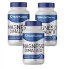 3x Magnésio Dimalato - Nutrigenes - 90 Cápsulas