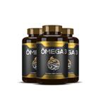 3x omega 3 oleo de peixe premium 180caps hf suplementos