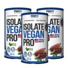 3x Proteína Vegana Isolate Vegan Pro Profit Cacau 480g