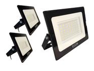 3x Refletores Led 2 30w e 1 50w Bivolt 6500K Holofote Branco - ELGIN