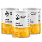 3x Shot Matinal Vitaminas Glutamina Vegano 150g Ocean Drop