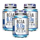 3x Suplemento BCAA 6.0g Super Pump 120 Tabletes