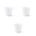 3X Vaso Pote para Orquídea (0,750L) Transparente NUTRIPLAN