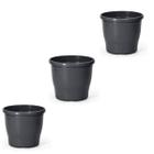 3X Vaso Primavera 05 (8L) Preto NUTRIPLAN