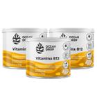 3x Vitamina B12 9,64mg Ocean Drop 60 Tabletes