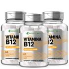 3x Vitamina B12 Metilcobalamina (forma Ativa) 400mg 180cáp - Ecomev