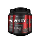 3x whey protein de chocolate 900g hf suplements