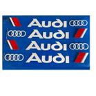 4 Adesivo Logo Emblema Maçaneta Lateral Audi Rs Sport Etc..