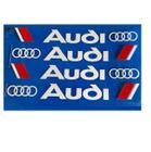 4 Adesivo Logo Emblema Maçaneta Lateral Audi Rs Sport Etc..