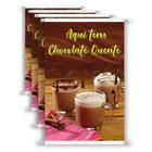 4 Banners Chocolate Quente Diversos Sabores - F SHOP