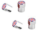 4 Bico Pneu Bandeira Bandeira Inglaterra L Rover M Cooper - Stickkar