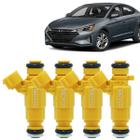 4 bicos injetores elantra veloster cerato 1.6 353102b020 - GENUINE