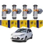 4 Bicos Injetores Ford Fiesta 1.0 2007 A 2013 Magneti Iwp211