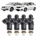 4 Bicos Injetores Honda Fit Civic 6 Furos - Original