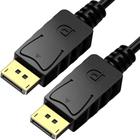 4 Cabos Displayport 1.2 4k 144hz Adaptador Dp Blindado 1,8m 3 D