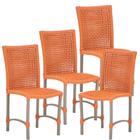 4 Cadeiras Cannes Corda Náutica em Alumínio Trama Original