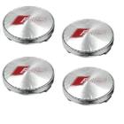 4 Calotinhas Audi Rs Jetta Golf 60Mm A1 A3 A4 A6 R8 Q5 Q7