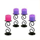 4 Castiçal 1 S Coroa Advento Candelabro Porta Velas Mesa