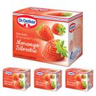 4 chá de morango silvestre 10g - dr oetker - Dr. Oetker