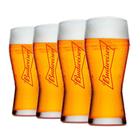 4 Copos Para Chopp E Cerveja Budweiser 400ml - Ambev Oficial