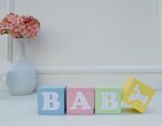 4 Cubos Decorativos Baby Colorido Bebê Bancada Mesa Infantil