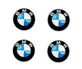 4 Emblema 65Mm Calotinha Bmw Em Aluminio - Stickkar