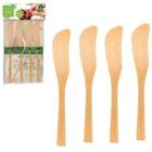 4 Espátula em Bambu 14cm - Kit Facas sem corte - Fwb