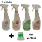 4 Facilitador de Passar Roupa Aconchego Baby Lírio do Campo Lilac Floral Borrifador 500ml - Envio Já