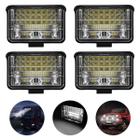 4 Farol Retangular 48 Led 144W 9-36V Auxiliar Universal Jeep